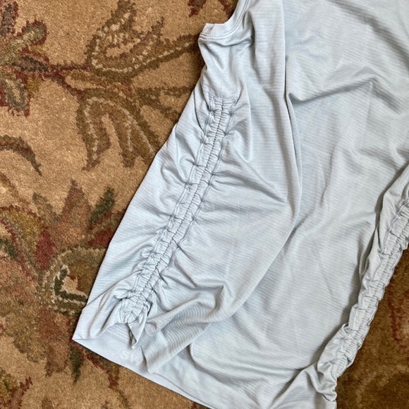 Lululemon Racerback Tank Top Ruched Sides Soft Sage green. - Picture 6 of 11